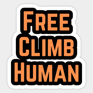 Free Climb Human Sticker